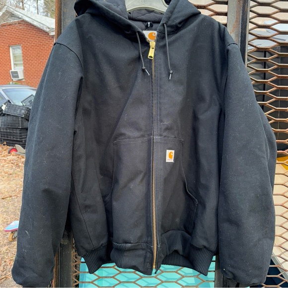 VINTAGE UFCW CARHARTT MENS LARGE BLACKMADE IN USA